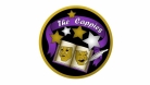 Cappies logo: A black circle with a purple written The Cappies. Underneath, 2 theatre masks. 
